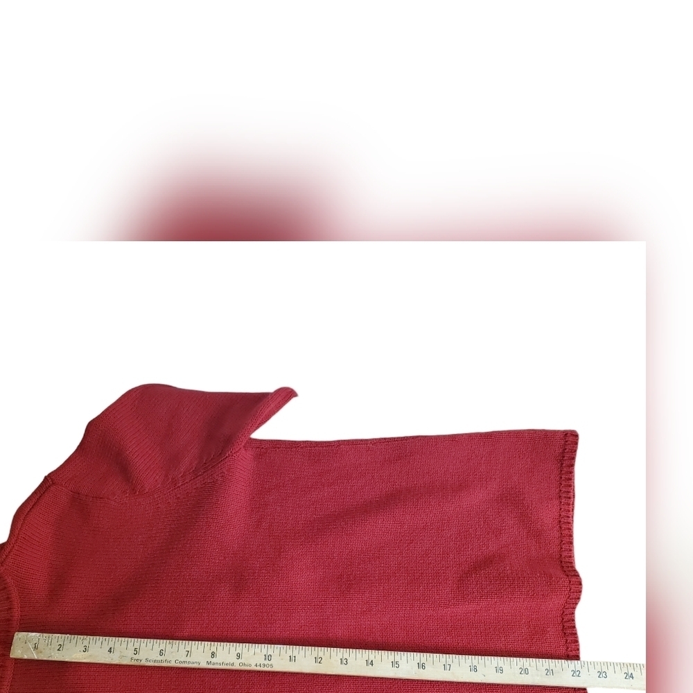 Karen Scott Women's Knit Cardigan. Red. MED. #334 - Picture 9 of 12